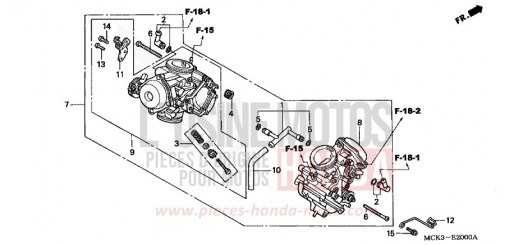 VERGASER (KOMPL.) VT1100C22 de 2002